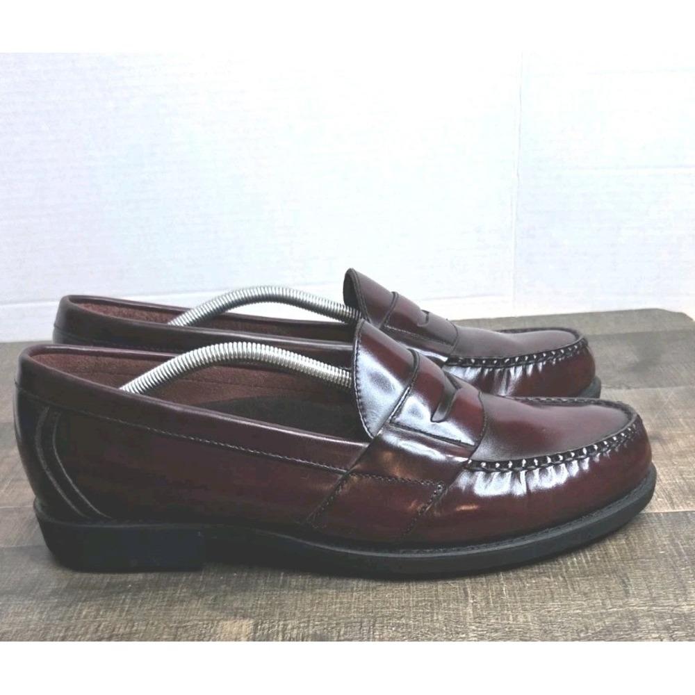Rockport Comfort DMX M2527 Oxblood Leather Penny Loafers Mens 12 M